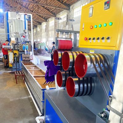 350kg/H Strapping Production Line Recycled PET Flakes Band Extrusion Machine