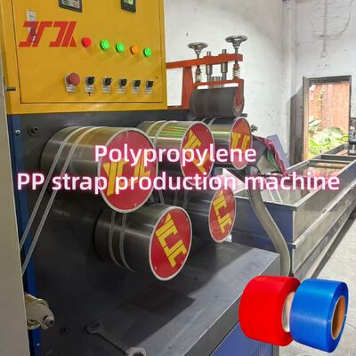 5-19mm PP Kemer Yapma Makinesi Üç çekiş cihazı ve PLC Kontrol Sistemi ile
