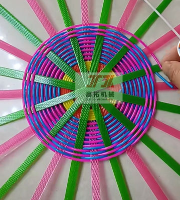 22KW Plastic Imitation Rattan Making Machine Production Line 4-Strap PP/PE Rattan Artificial Making Machine