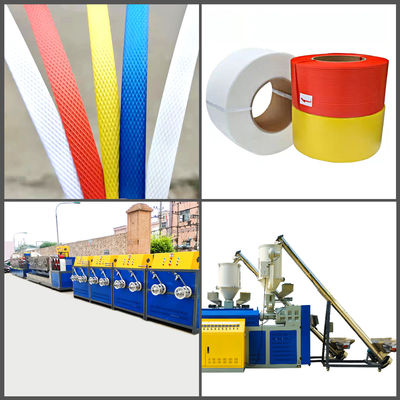 Plastic Machinery Twin Screw Sandwich PP Strapping Tape Production Line PP Strapping Tape Machine with 5-19mm Width