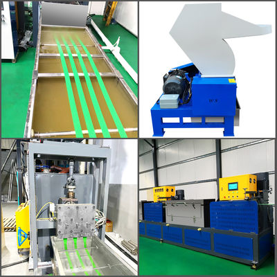 Plastic Machinery 9-25mm PET Plastic Steel Strapping Production Line PET Strapping Equipment for 100% PET Bottle Flake Production Line​