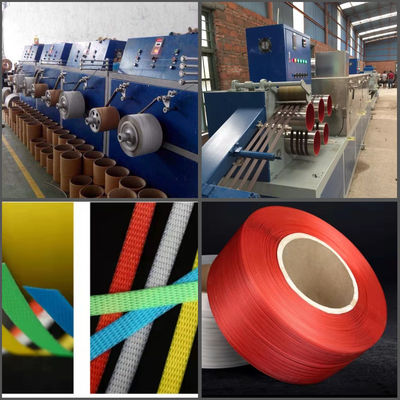 PLC Control PP Strap Making Machine PP Polypropylene Strap Production Machine Six Strap Output 360-380kg/H