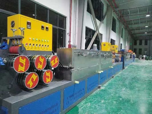 Output 3 Straps PET Strapping Band Production Line Chinese English PLC Control System High-efficient PET Strap Extrusion
