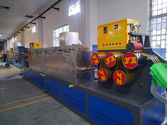 80KW Power Consumption PP Strap making Machine with automatic winder and PLC control