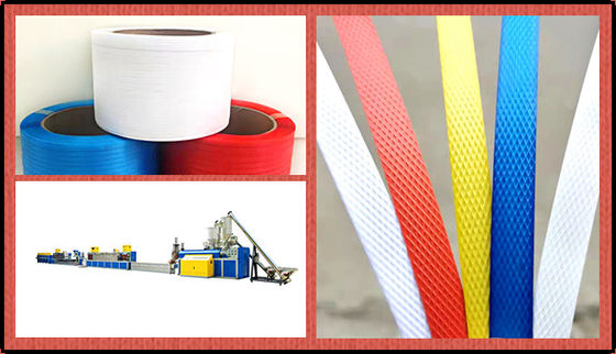 PP Strap Extruder With Hot Cutting System , PP Woven Strap Band Extrusion Machine