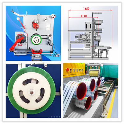 Servo Motor Wiring Strapping Band Winding Machine for Paper Tube ¢406mm * 150mm of PET packing belt automatic winder