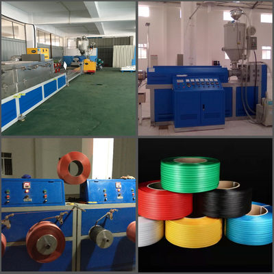 High Efficiency Recycled PP Strap Band Production Line 230 - 250 kgs/H with GUGAO Motor