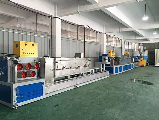 Fully Automatic PET plastic steel strip production line PET Strap Making Machine 5-25mm width double station winder
