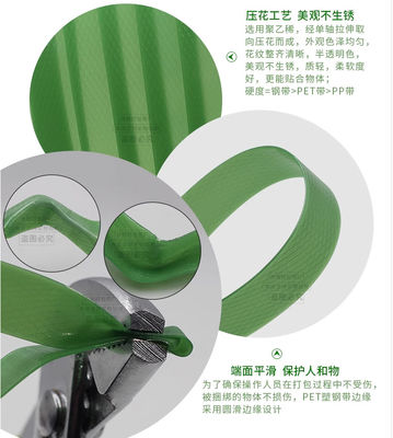 PET packaging belt, 20KG/ roll, heavy product packaging belt, pulling force up to 2000N
