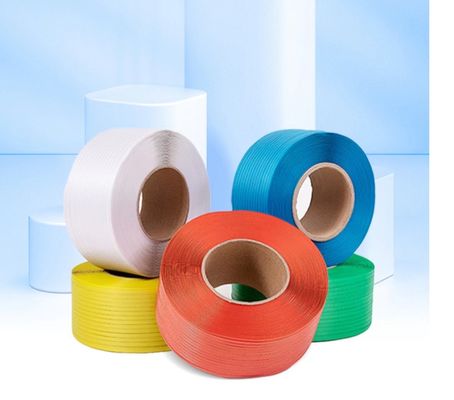 PP packing belt with raw material polypropylene wire-drawn resin 10KG-20KG/rolls