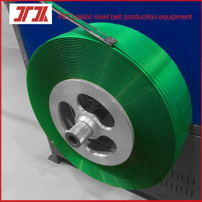 Green PET Packaging Strap Band Plastic Rolls Customized Size