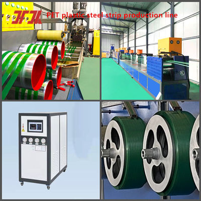 Automatic 3 Belts PET Strapping Production Line Weight 18000KGS