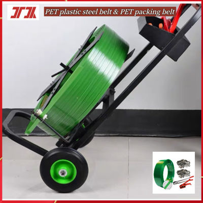 Manufacturers Wholesale PET Plastic Steel Strap PET Packaging Strap Green Strapping Strap For Iron Buckle Baler