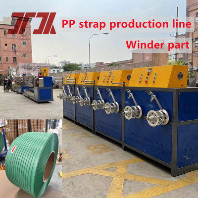 9-32mm Width Pet Packing Belt Extrusion Making Machine With Clear Embossing Machine