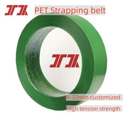 Factory wholesale 9-25mm PET packaging tape PET plastic steel tape with 100% PET crushed material production