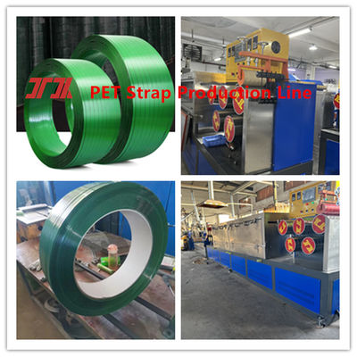 Full 9-32mm Automatic Polyester PET Strap Production Line make high strength PET belt with PLC control