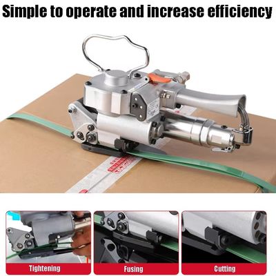 Buckle Free Handheld Pneumatic PET PP Strapping Machine for Pallet Large Carton Wood