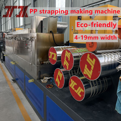 5-19mm width JiaTuo Polypropylene PP strap making Machine with non-stop screen changer