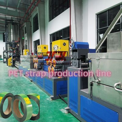 PLC-controlled PET strap making machine 9-25mm PET plastic steel tape production line chemical fiber filter