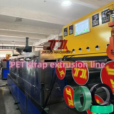 Green pet strapping band making machine 9-32mm pet strap manufacturing machine with PLC control system