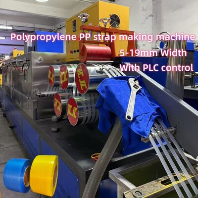 PLC kontrol sistemi ile otomatik PP PET paketleme ekipmanları yüksek hızlı PP kayış yapma makinesi