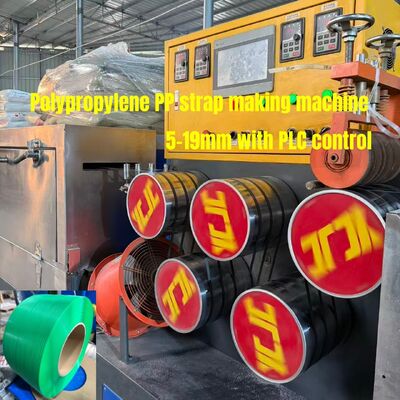 PLC kontrol sistemi ile otomatik PP PET paketleme ekipmanları yüksek hızlı PP kayış yapma makinesi