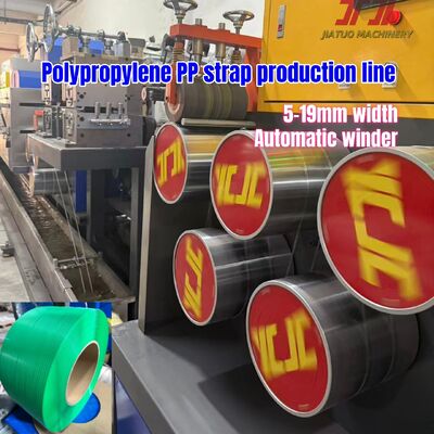 PLC Kontrol Sistemi ve Kesintisiz Ekran Değiştirici ile 5-19mm PP Paketleme Bandı Üretim Hattı