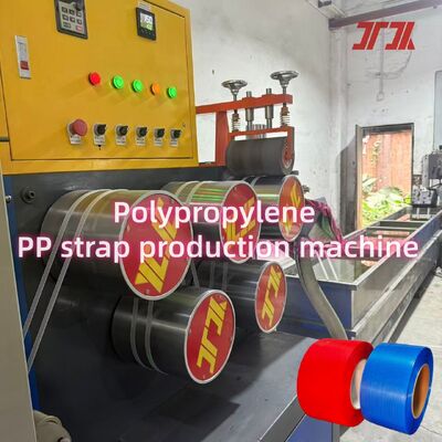 % 100 Polipropilen PP Çemberleme Üretim Makinesi PLC Kontrollü PP çember yapma makinesi
