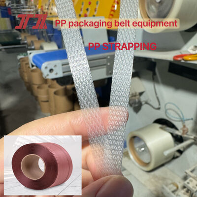 100-600KG / H ekstrüzyon çıkışına sahip yüksek hızlı PP çemberleme üretim hattı 5mm PP çember yapma makinesi