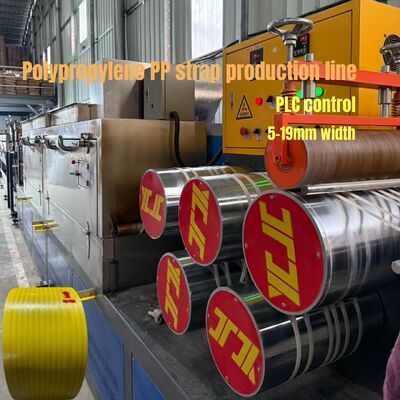 480kg/saat Yüksek Kapasiteli Polipropilen Paketleme Kayışı Ekstrüzyon Hattı PLC Kontrolü