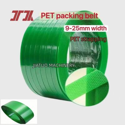 Yüksek hızlı PET kemerleme otomatik 12 mm PET ambalaj kemeri, manuel kemerleme araçları için