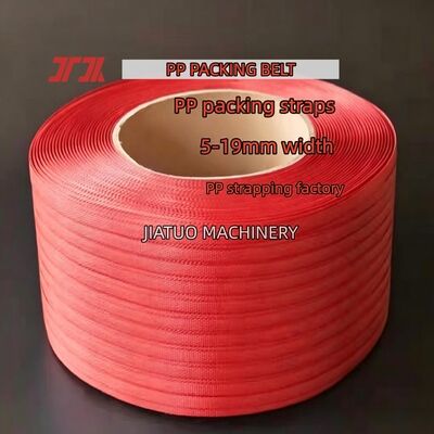 Yarı otomatik çemberleme makineleri için %100 Polipropilen PP çemberleme kemeri 12 mm PP Çemberleme bandı