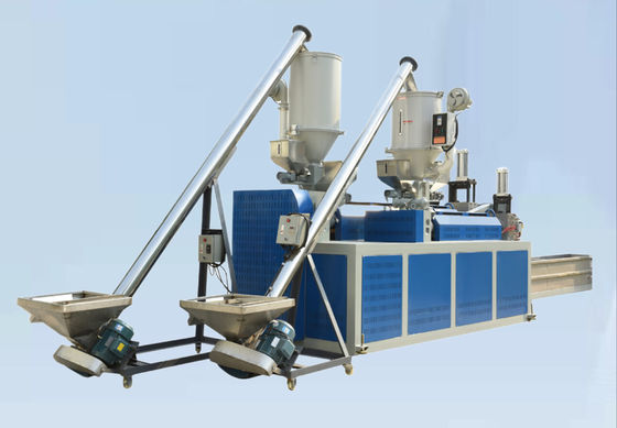 0.4-1.2mm Recycled material PP Strap Making Machine Twin Screw Extrusion Equipment