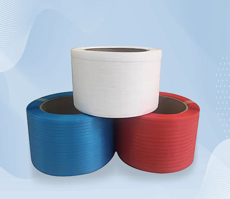 Green Embossed Pallet Strapping Belt Plastic PET Strap Belt For Packaging