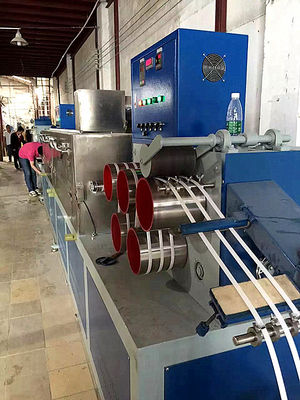 PLC Control PP Strapping Roll Making Machine With Non-Stop Screen Changer