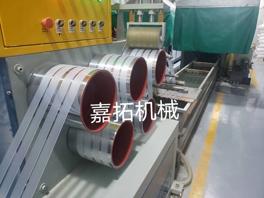 Single screw 3 straps PET strap making machine  Capacity 280~320kg per hour