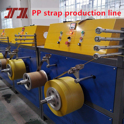 Fully Automatic 250-290kg/H Plastic PP Four Strap Strapping Band Extrusion Line With Automatic Winder