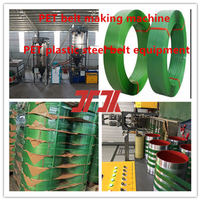 Reliable 9-25mm Pet plastic production line pet plastic steel belt equipment with automatic screen changer