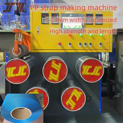 5mm High Capacity PP Strapping double output Extrusion Machine With Automatic Winder Saving Labor 100-150kg/h Cost
