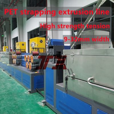 Single Screw Plastic PET Recycling Plant PET Strap Making Machine With 3.5m2 Filter Area