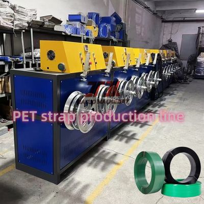Yüksek Hızlı >150m/dak PET Çember Üretim Hattı, 9-32mm Genişlik ve Otomatik Sarımlı