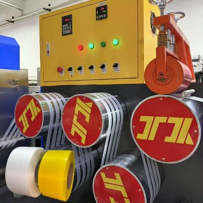 5-19MM Pp Strap Making Machine With PLC Control And Non-stop Screen Changer