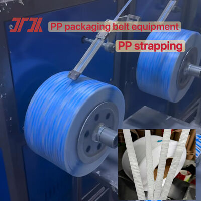 Tam otomatik PP kemer yapım makinesi otomatik sarma makinesi için PP kemer üretim hattı