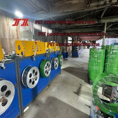 9-25mm PET Kayış Üretim Makinesi PET ambalaj kemeri üretim hattı %100 PET Şişe Flake ile