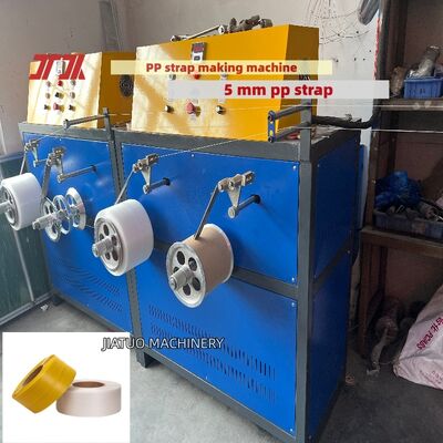 Yüksek Verimli 5 mm PP Paketleme Çemberi Üretim Ekipmanı Otomatik Kontrollü PP Çember Yapma Makinesi