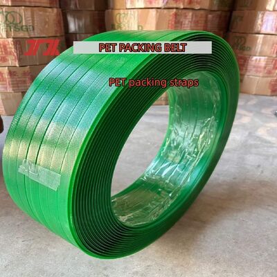 Yüksek hızlı PET çemberleme bandı 16 mm PET çemberleme PET Ambalaj bandı otomatik paketleme makineleri ile kullanıma uygundur