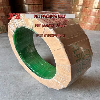 Yüksek hızlı PET kuşak kemeri 12 mm PET kuşak kemeri Otomatik kuşak aracı için PET ambalaj kemeri
