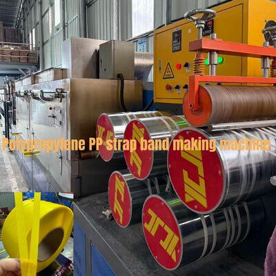 38CrMoAlA Vida ile 300m/dk Enerji Tasarruflu PP Çemberleme Bandı Ekstrüzyon Hattı Düşük Kemerli Kayış İçin