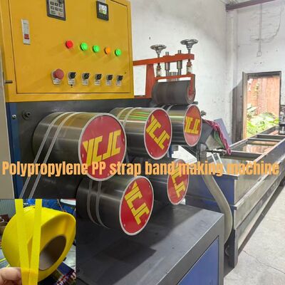 Altı Kemerli PP Kemeri Üretim Hattı 350-380kg/h GUGAO Motoru ile Geri Dönüştürülmüş PP Ekstrüzyon Hattı